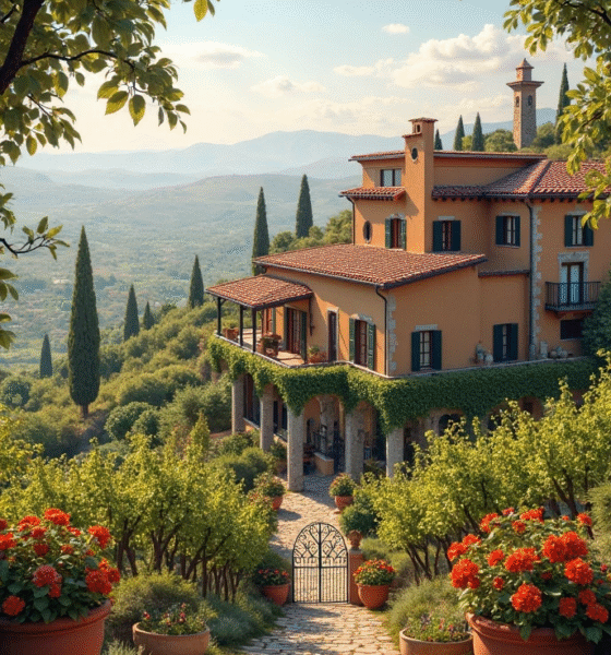 Luxury villa in Tuscany with private pool and vineyard views – Le Collectionist