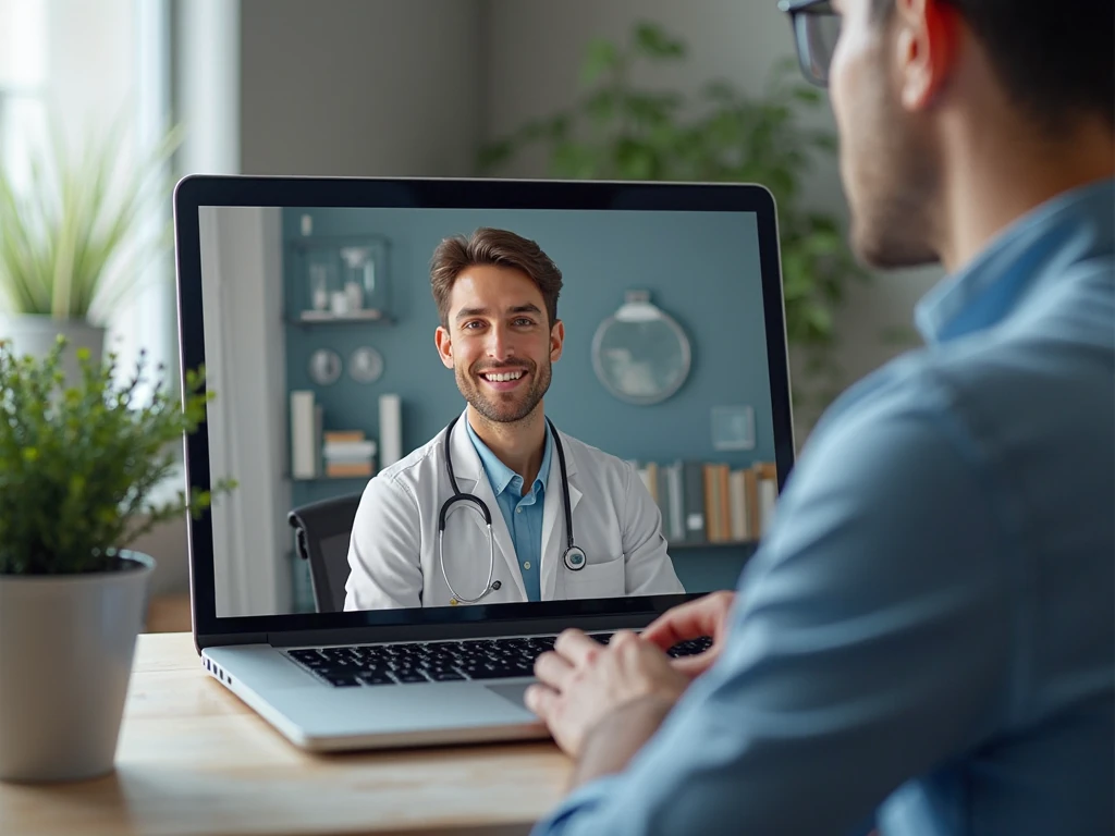 Online consultation meeting with PedroVazPaulo on a laptop screen.