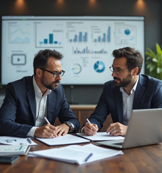 PedroVazPaulo consultant talking with a client during a strategy session.