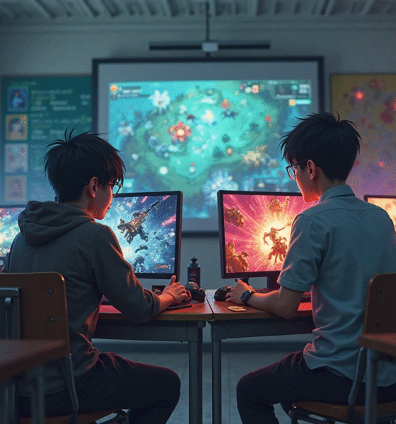 Screenshot of 1v1 LOL game on Classroom 15x