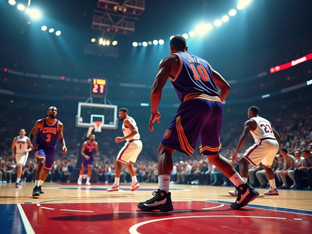 Live NBA game streamed through CrackStreams 2.0 interface